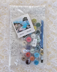 Painting Set NO: W173, Size 16″ x 20″ Paint & 3 Brushes Included New Sealed Bag