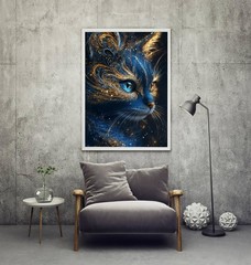 APTDYIGL 5D Black Cat Diamond Painting Kits for 12 inches x 16 inches, HP103