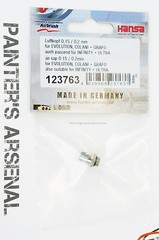 Air cap for 0.15, 0.2mm nozzle for Evolution, Grafo and Colani part # 123763