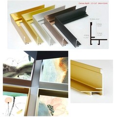 GVS-ART DIY Metal Floating Frame for 11X14″ Canvas Painting Art ,4/5″(2.1cm) …