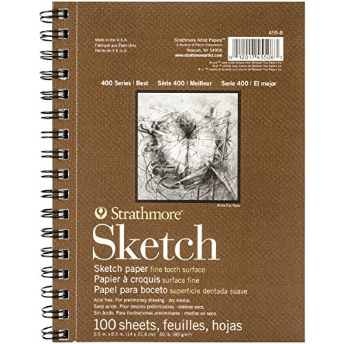 400 Series Sketch Pad, 5.5×8.5 inch, 100 Sheets – Artist Sketchbook for