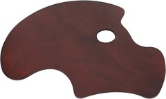 Ergonomic Wooden Palette for Oil Painting 15 * 11 inch – Artist Mixing Painti…