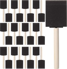 Bates- Foam Paint Brushes 2 Inch, 25 Pack, Black 2 Inch Foam Brushes for Pain…