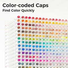 Ohuhu 40 Colors Dual Tips Alcohol Art Markers, Fine & Chisel Great Gift Idea