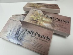 MAIMOUFIN 12-Pack Gray Tone Soft Pastel Sticks – Square Water-Soluble Grey