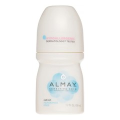 Almay Anti-Perspirant& Deodorant, Sensitive Skin, Roll-On, Fragrance Free 1.7