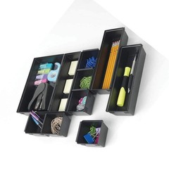 Dial Industries B689K Drawer Organizer Tray Set, Black 1 Count (Pack of 10)