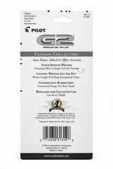Pilot G2 Fashion Collection Gel Pens 0.7mm Assorted Colors 5 Pack Smooth (31392)