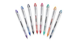 uniball Vision Elite Rollerball Pens, Micro Point 8 Count (Pack of 1), Black