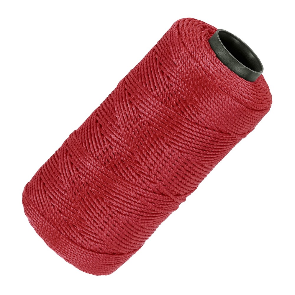 Nylon String 3 Strands Twisted Mason Line 1.5mm x 218 Yards, Watermelon Red