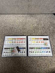 ACRYLIC ARTIST PAINT SET 12ML TUBES ASSORTED COLORS 48 PACK OF ACRYLIC PAINT