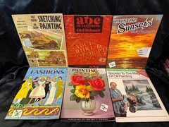 LOT C: 6 WALTER FOSTER ART INSTRUCTION BOOKS,Free Shipping! Lettering,Fashion…