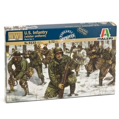 Italeri 1:72 WWII United States Infantry Winter Uniform, Plastic Construction
