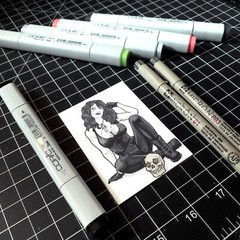 Comic Artist Sketch Cards – Blank Trading Cards 2.5″x 3.5″ – 32pt Thick/5 Cards