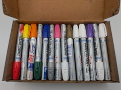 22 Markal Paint-Riter Paint Markers & 5 Dura-Ink Jumbo Chisel Permanent Markers