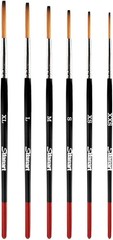 Sdanart Lettering Quill Brushes, 6 pcs Lettering Brushes for Sign Painting, Prof