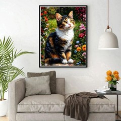 DPHERO Colourful Cat Diamond Painting Kits for Beginners Adults,5D USYZ669