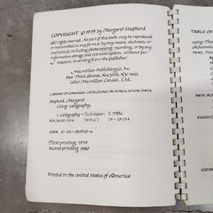 Using Calligraphy by Margaret Shepherd Rare 1980 Vintage Paperback Book