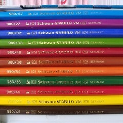 Stabilo Aquarell Watercolor Pencils Tin Set No 1833 Germany Swan Pencil Co