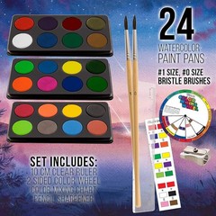 Complete 162-Piece Deluxe Artist Set with Wooden Case