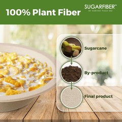 [50 Count] Harvest Pack PFAS Free 12oz Round Paper Compostable Bowls, Heavy-D…