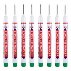 Long Head Deep Hole Marker Pens, 8PCS Long Nib Marker 20mm Quick Dry Waterproof