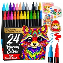 ARTISTRO Acrylic Paint Markers – Paint Pens for Drawing – For 24 Multicolor
