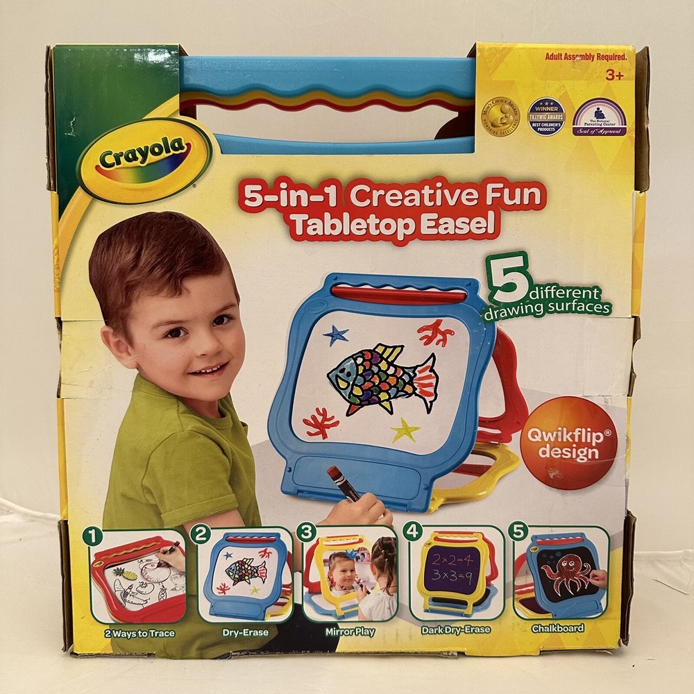 Crayola 5 In 1 Creative Fun Tabletop Easel Brand New