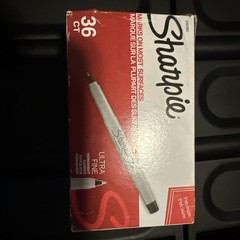 Sharpie 24390235 Permanent Marker Ultra Fine Tip 1 Count (Pack of 36), Black
