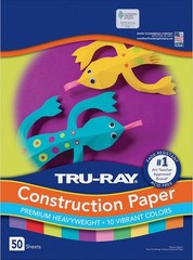 Tru-Ray Construction Paper, 10 Vibrant Colors, 9″ x Bright Color Assortment