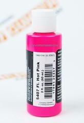 Createx Airbrush Colors 5407 Fluorescent Hot Pink 2oz. water-based paint