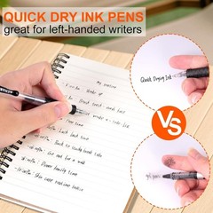 30 Pack Black Gel Pens – Fine Point 0.7mm Smooth Writing for School & Office