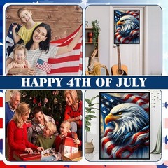 Patriotic Eagle Diamond Art Kits for Adults – Independence Day Diamond Painting