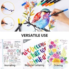 Professional Dual Tip Marker Set – 72 Vibrant Colors for Ultimate Artistry