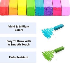 Soft Pastel Set of 64 Vibrant Colors | Smooth, Blendable, Non-Toxic Art Supply