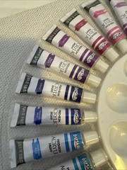 Art Skills Premium Acrylics Paint Set W/ Paint Pallet * 2 Missing From 30 Count