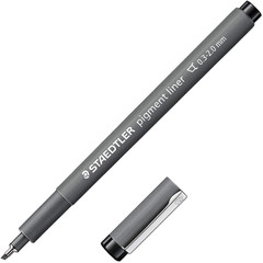 308 C2-9 Pigment Liner Black Chisel Tip 0.3-3.00 Mm