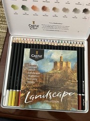 Castle are Colored Pencils Landscape Collection 24 Pencils