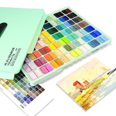 HIMI Gouache Paint Set, 112 Colors x 12g Twin Jelly Cup Design with Portable …