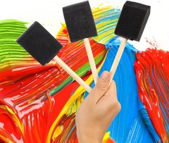 Multi-Purpose 20 Pcs 2 Inch Foam Paint Brushes – Ideal for Crafts & Staining