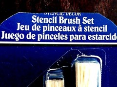 Stencil Brush Set – Plaid Enterprises, Inc. – Set of 3 – Vintage