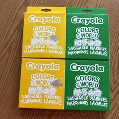 Lot 4 Crayola Colors of the World Washable Markers Skin Tone Art Supplies