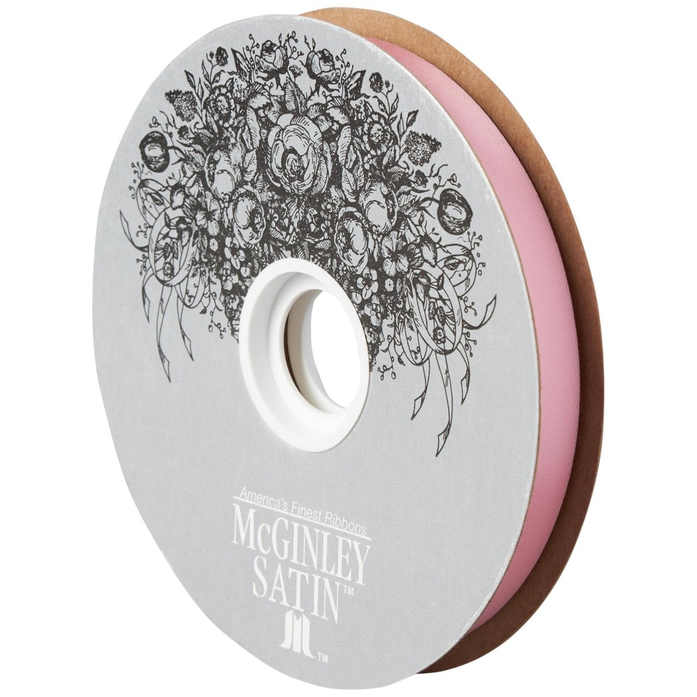 McGinley Mills 9/16″ W Acetate Satin Ribbon, Pink, 100 Yard Spool,Ribbons & Bows
