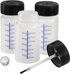 30 Pack 2 Oz Paint Touch Up Bottles with Child-safe Lid and Applicator Brush,