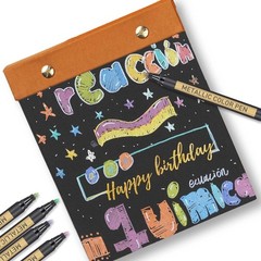 JR.WHITE Metallic Paint Markers, 10 Colors for 1 Count (Pack of 10),