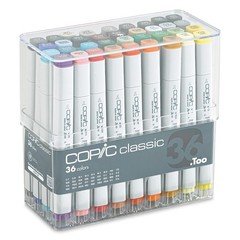 Copic Classic 36 Color Marker Set NEW SEALED