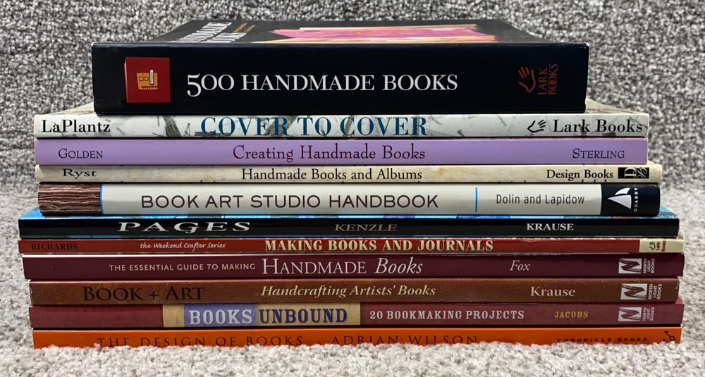 Lot of 11 Handmade Books Bookmaking Bookbinding Crafts Guides Soft Cover