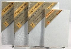 Crafter’s Square Artist Canvas Panel Lot of 4 – 3 Panels 5×7 In & 1 Panel 4×6