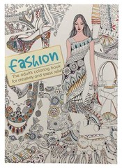 Fashion Adult and Teen Coloring Book Colored Pencils Jewelry Purse Stress Relief