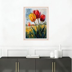 TYPUSOK Tulip Diamond Art Kits for 12X16 IN【Full Tools&Accessories】, Flower-2